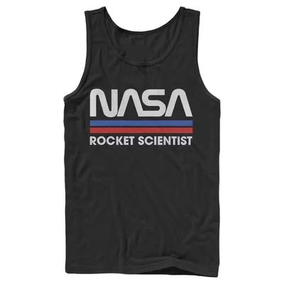 Мужская майка NASA Rocket Scientist, черная