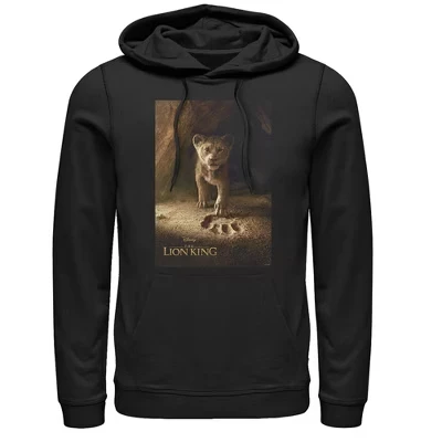 Мужское худи The Lion King Симба, черное