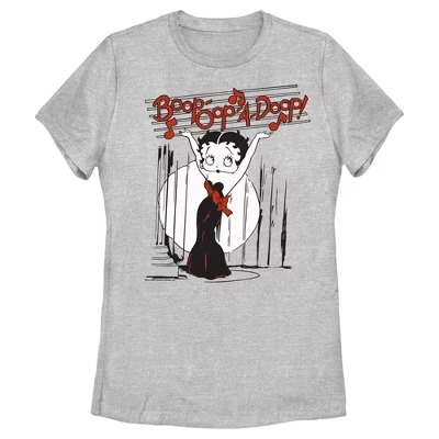 Женская футболка с надписью Boop-Oop-A-Doop Spotlight athletic heather