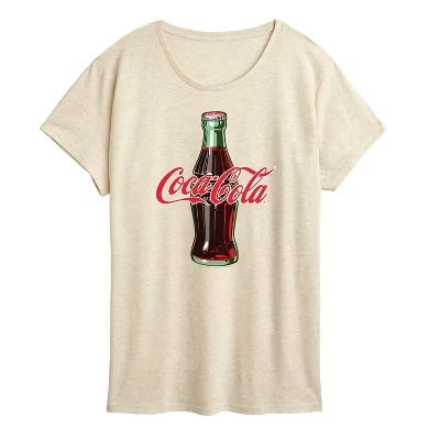 Женская футболка Coca Cola Coke Bottle Logo, бежевая