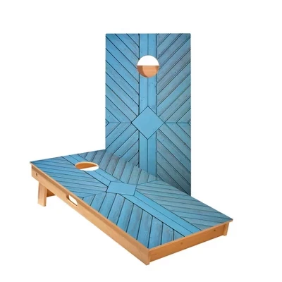 Корнхол Skip's Garage Blue Panel с чехлом