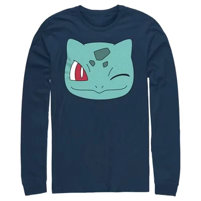 Мужской лонгслив Pokemon Bulbasaur, синий