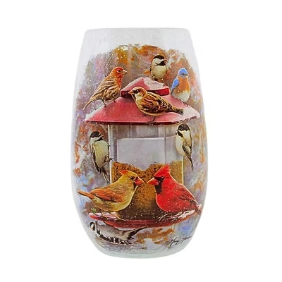 Декоративная ваза Stony Creek Winters Cardinals с подсветкой, 13 см