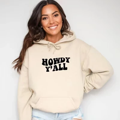 Женское худи Simply Sage Market Howdy Y'all Retro, пыльное