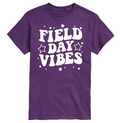 Мужская футболка с коротким рукавом Field Day Vibes с графическим рисунком фиолетового цвета