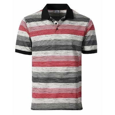 Мужское поло Gioberti Club Stripe, черное