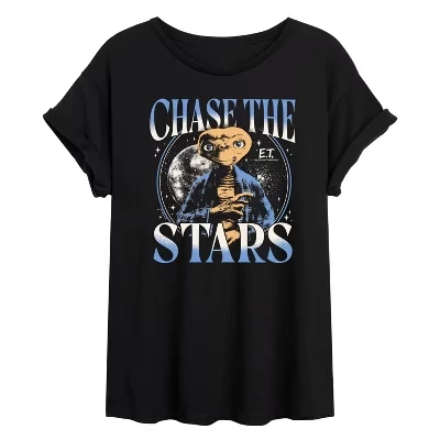 Женская футболка E.T. Chase the Stars, черная