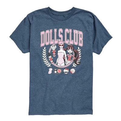 Футболка с коротким рукавом и рисунком Dolls Club синего цвета