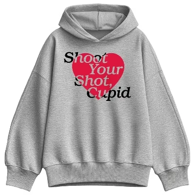 Женская толстовка - - Shoot Your Shot Cupid с объемной флисовой толстовкой athletic heather