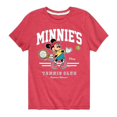 Красная футболка с коротким рукавом Minnies Tennis Club с графическим рисунком