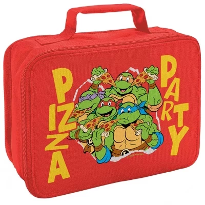 Ланч-бокс Pizza Party с мягкой изоляцией красный