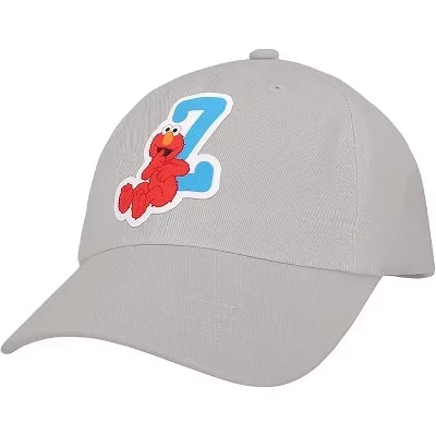 Бейсболка для малышей Elmo Kids с инициалами (от А до Я), бейсболка для маленьких мальчиков, Молодежная бейсболка для девочек, Милая бейсболка для малышей серого цвета