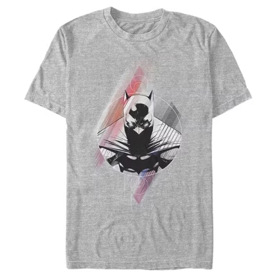 Мужская футболка Athletic Heather Crusader Prism с капюшоном от Бэтмена и призмы крестоносца
