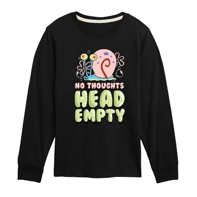 Футболка с длинным рукавом и графическим рисунком Head Empty Gary черного цвета