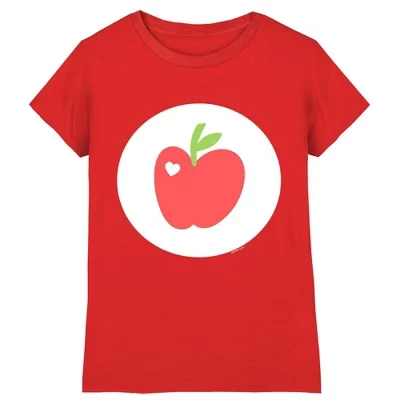 Girl's  Unlock The Magic Smart Heart Belly T-Shirt red