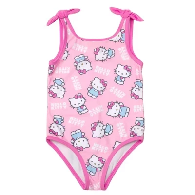 Детский слитный купальник Hello Kitty с UPF 50+, розовый