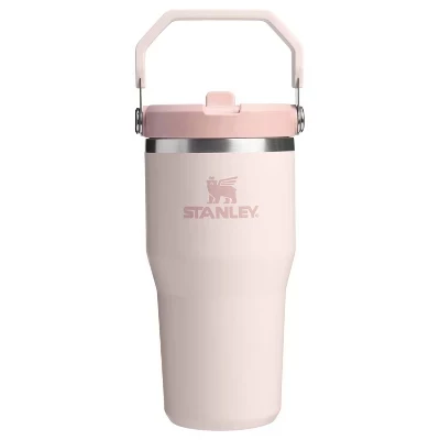 Термостакан Stanley IceFlow 2.0 590 мл с трубочкой, розовый кварц