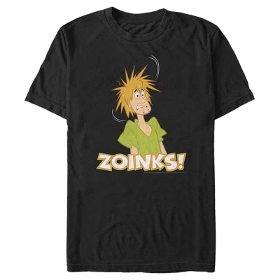 Мужская футболка Scooby Doo Shaggy Zoinks! Черная