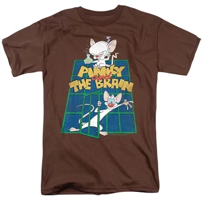 Мужская футболка Pinky and the Brain Ol Standard, кофейная