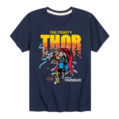Футболка с пиксельным рисунком Thor с коротким рукавом