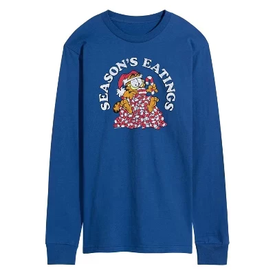 Мужская футболка с длинным рукавом Seasons Eatings с графическим рисунком