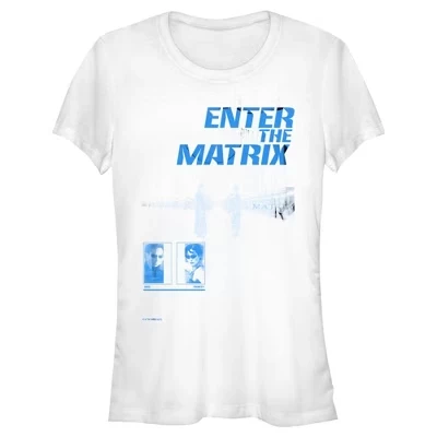Женская футболка Juniors Enter the Matrix белого цвета