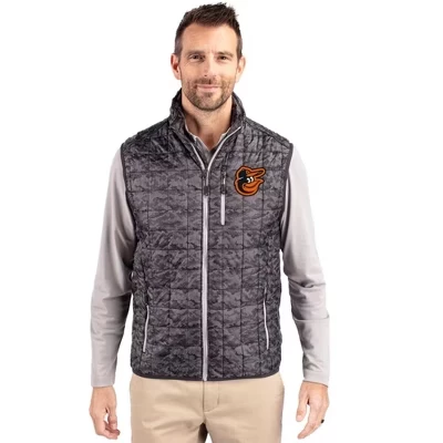 Мужской пуховик Baltimore Orioles Rainier PrimaLoft® с эко-изоляцией и принтом на молнии черный