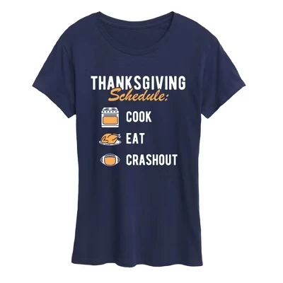 Женская футболка Instant Message Thanksgiving, синяя