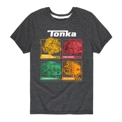 Футболка с коротким рукавом Trucks Grid и графическим рисунком heather charcoal