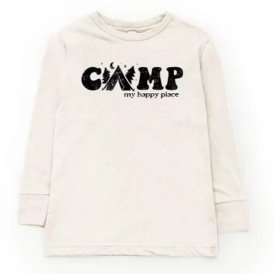 Молодежная футболка Camp My Happy Place с длинным рукавом из натуральной кожи