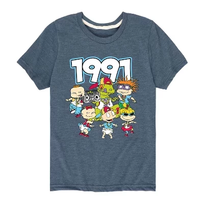 Футболка в стиле хип-хоп с коротким рукавом Tommy and Friends 1991 года выпуска с графическим рисунком