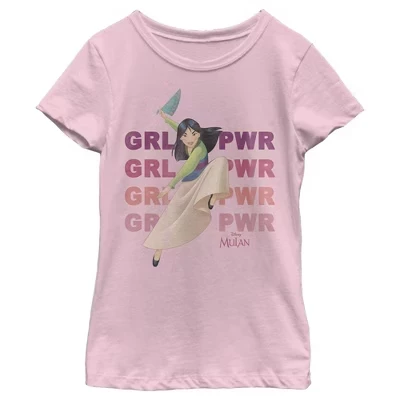 Футболка Girl's Girl Power Pose розового цвета