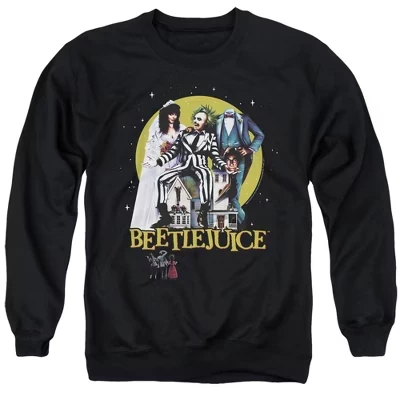 Мужской свитшот Beetlejuice «Постер», черный