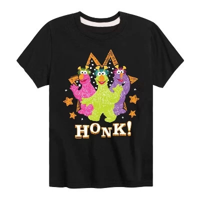 Футболка с рисунком Scribble Honkers с коротким рукавом, черная