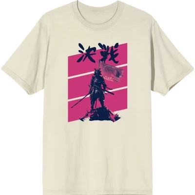 Футболка с круглым вырезом и коротким рукавом Kessen Samurai для взрослых натуральная