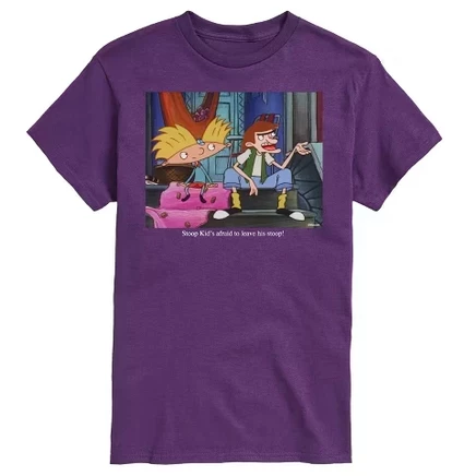 Мужская футболка Hey Arnold Stoop Kid, фиолетовая