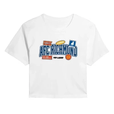 Женская укороченная футболка с графическим принтом AFC Richmond Patch, белая