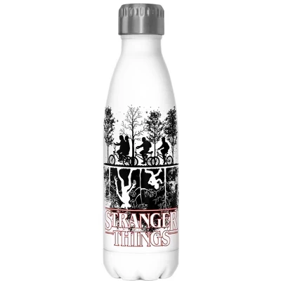 Бутылка Stranger Things «Силуэты Изнанки», белая
