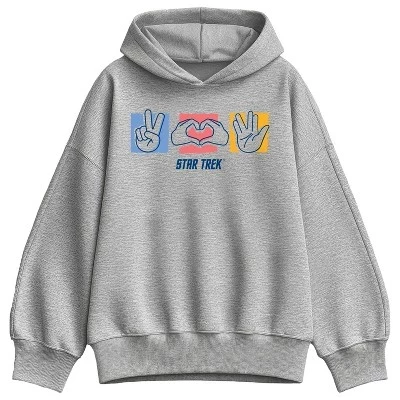 Женская толстовка athletic heather с капюшоном из флиса оверсайз и ручными надписями от руки