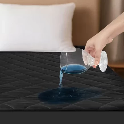 Наматрасник Lux Decor, односпальный, черный