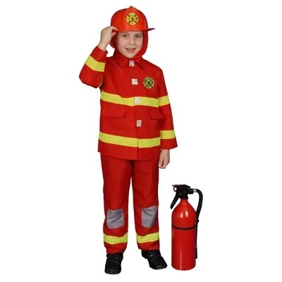 Детский костюм Dress Up America пожарного, красный