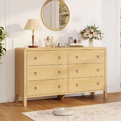 Комод CuisinSmart с 6 ящиками, под ТВ, под дерево