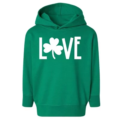 Детская худи The Juniper Shop Love Clover, зеленая