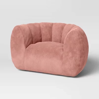 Детское кресло Corduroy Club - ™ розовое