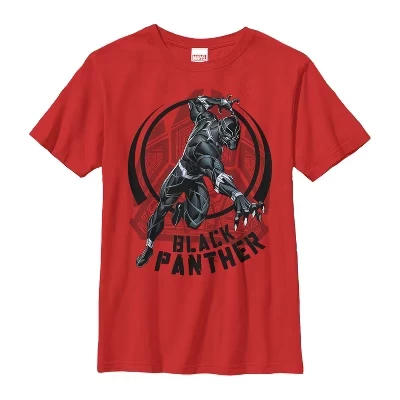 Футболка для мальчиков Marvel Black Panther, красная