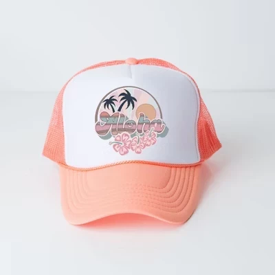 Кепка-тракер Simply Sage Market Retro Aloha, белая