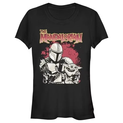 Женская футболка The Mandalorian Strong Attachment для юниоров, черная