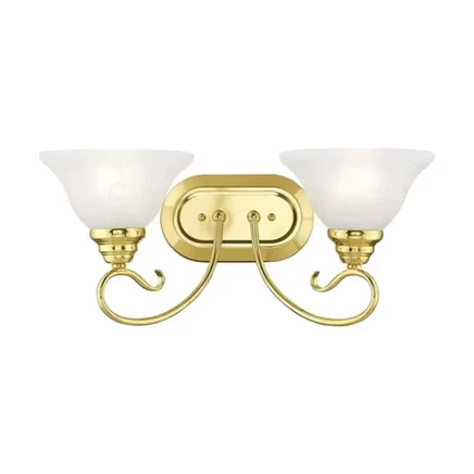 Бра Livex Lighting Coronado на 2 лампы, полированная латунь