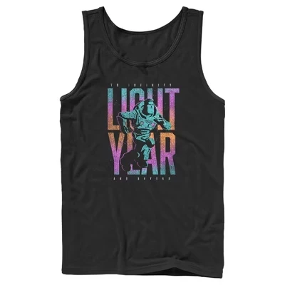 Men's Lightyear Colorful Logo Tank Top black