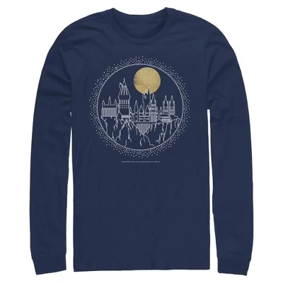 Мужской лонгслив Harry Potter Hogwarts, синий